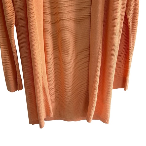 Chico’s Linen Blend Open Front Knit Cardigan Casual Resortwear Layering Size XS - Picture 3 of 14